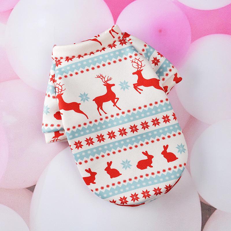 Festive Cartoon Pet Vest - Christmas Dog Clothes For A Stylish Holiday Season