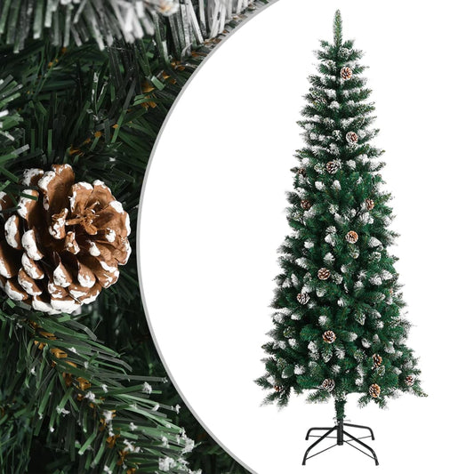 NNEVL Artificial Christmas Tree with Stand Green 240 cm PVC-0