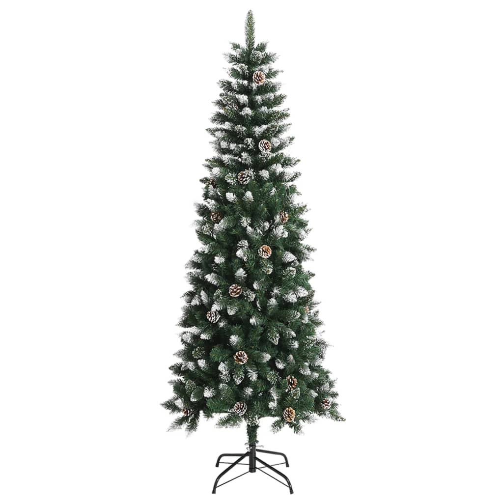 NNEVL Artificial Christmas Tree with Stand Green 240 cm PVC-1