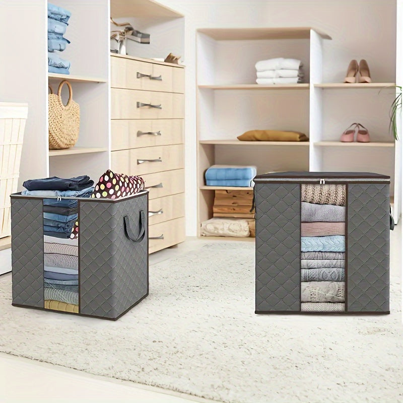 NNETM Foldable Storage Boxes with Reinforced Handles (3-Pack)-1