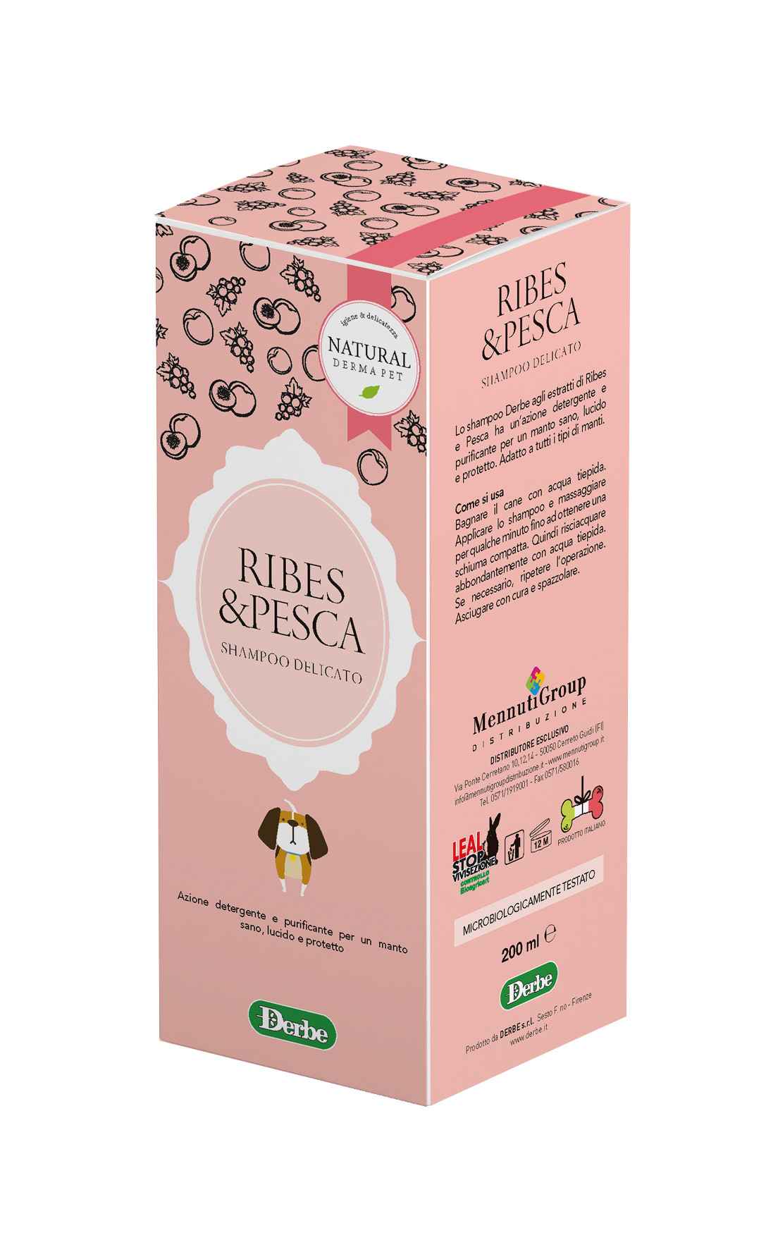 Dog Shampoo – Purifying & Nourishing with Blackcurrant & Peach