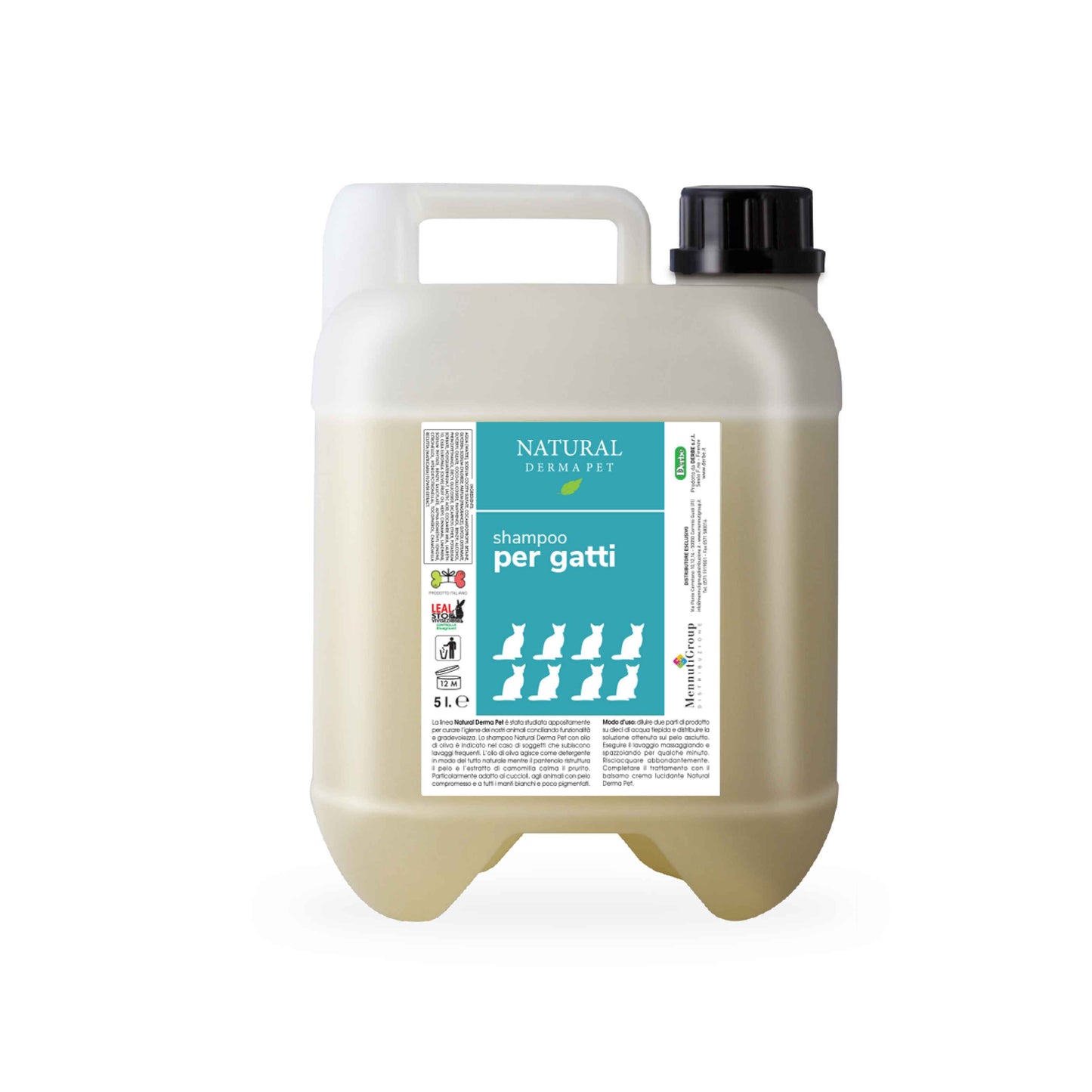 Katzen-Shampoo mit Kamille & Malve – Beruhigend & Feuchtigkeitsspendend