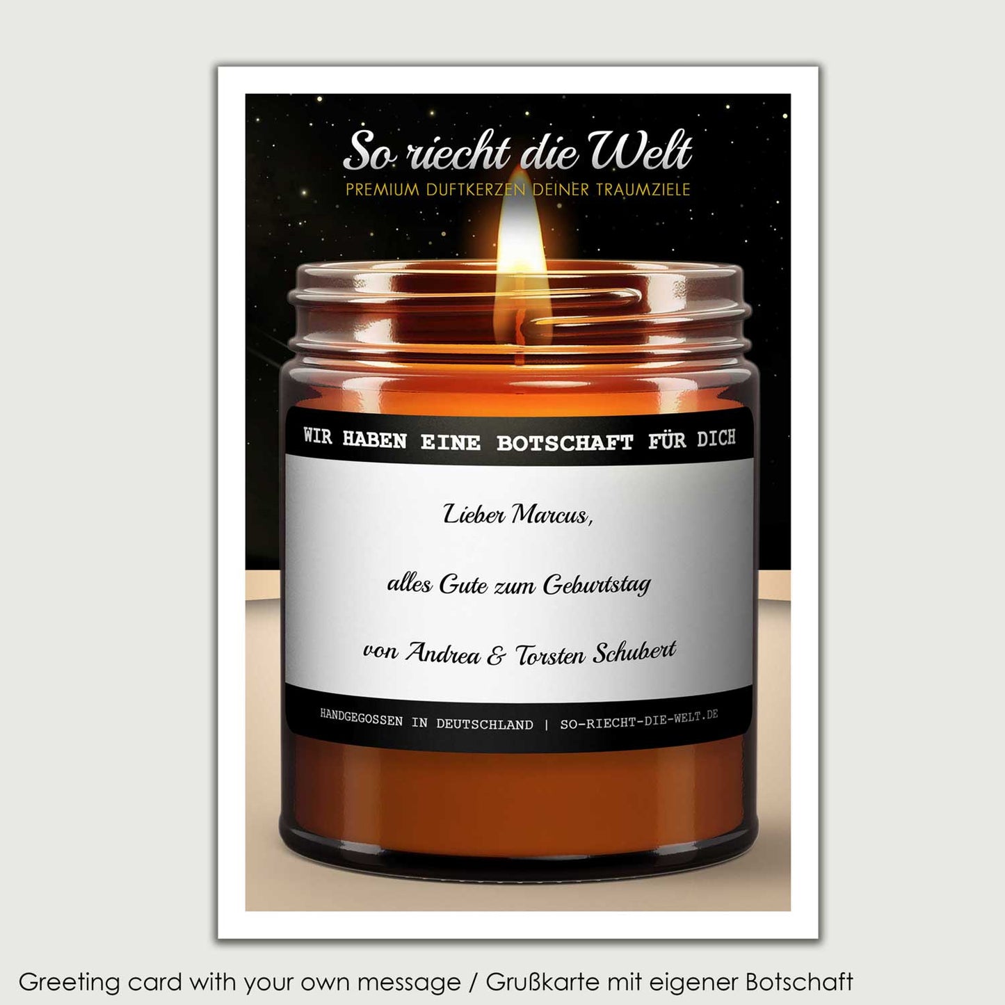 Individual scent like a candle, scented candle, candle, gift
