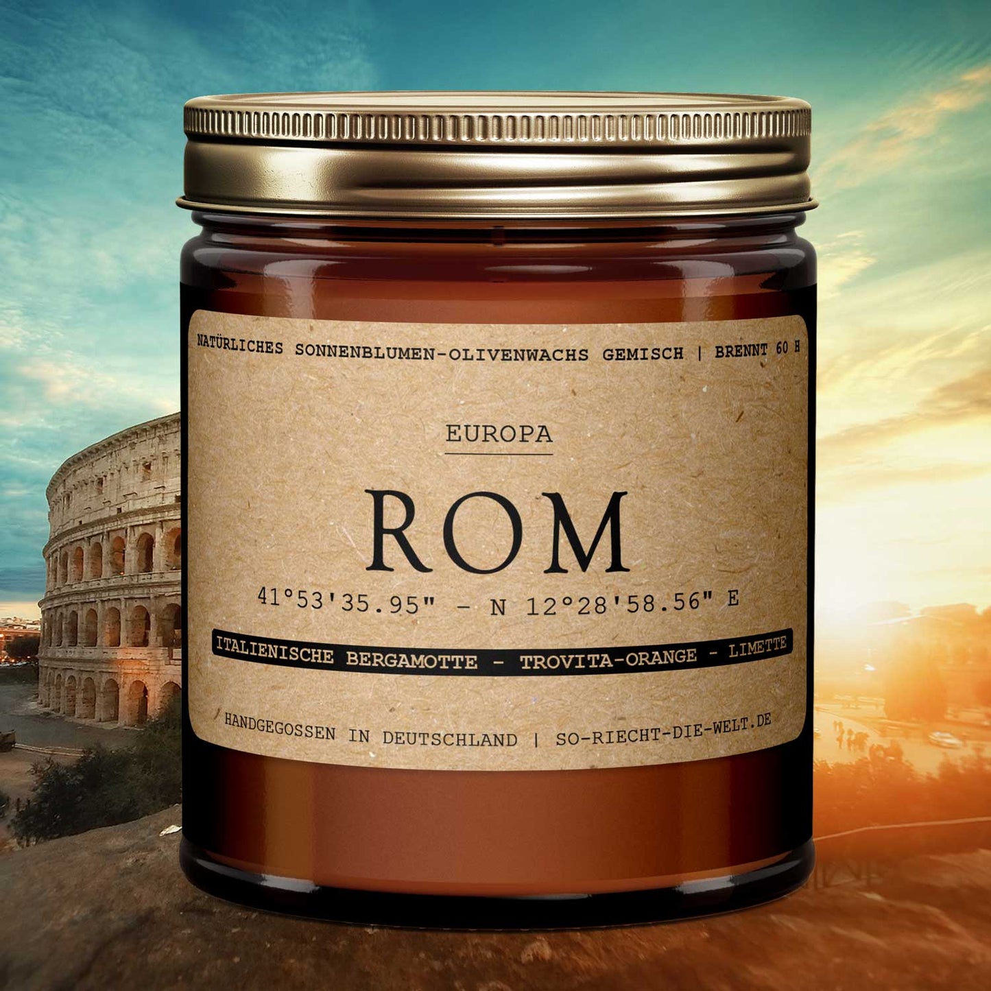 Europa Paket - 3 Duftkerzen - Paris | London | Rom