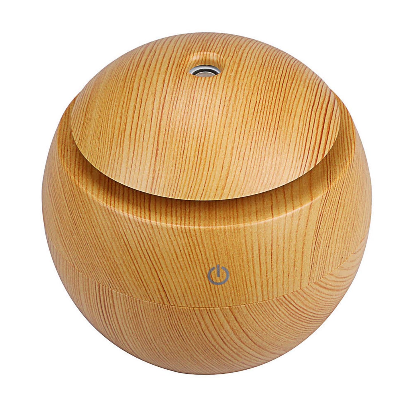 NNEDSZ Milano Ultrasonic USB Diffuser with 10 Aroma Oils Humidifier LED Light 130ml - Light Wood