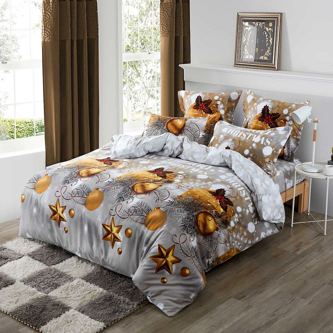 Weihnachts-Bettwäsche-Set – Queen Size Quilt/Duvet Cover Set