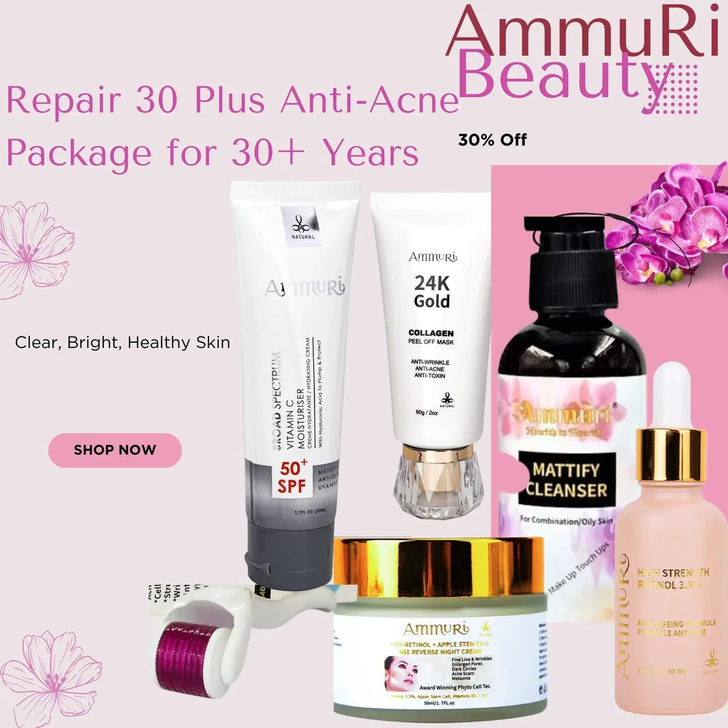 Ammuri Skincare – 30 Plus Acne Treatment Package