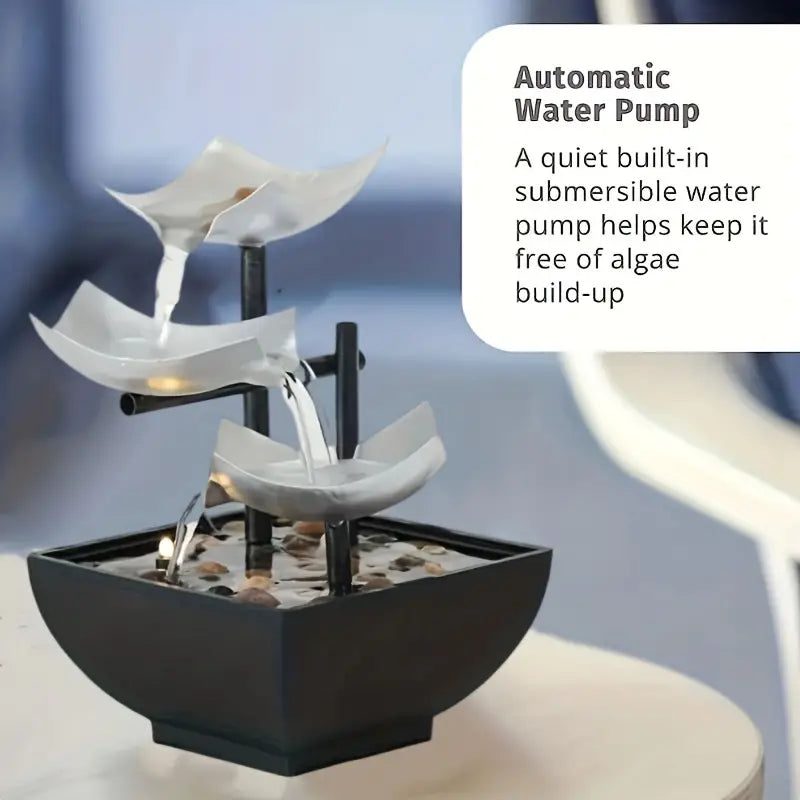 Cast Iron Tabletop Water Fountain with Automatic Pump-3