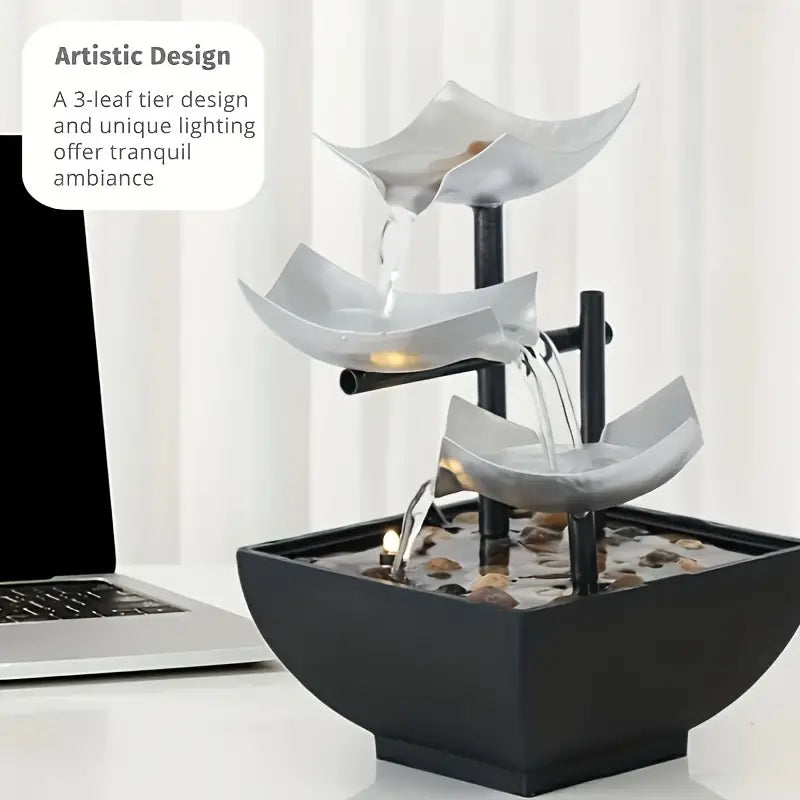 Cast Iron Tabletop Water Fountain with Automatic Pump-2