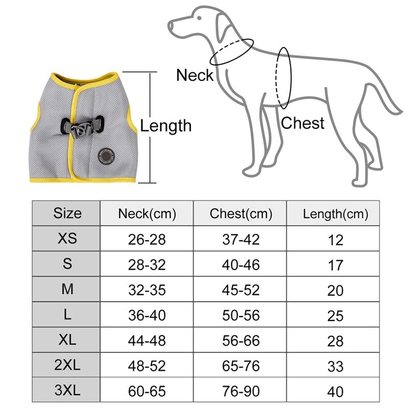 Dog Harness and Leash Set for Chihuahua Pug Small Medium Puppy Cat Harnesses Vest Cooling Walking Lead Harness