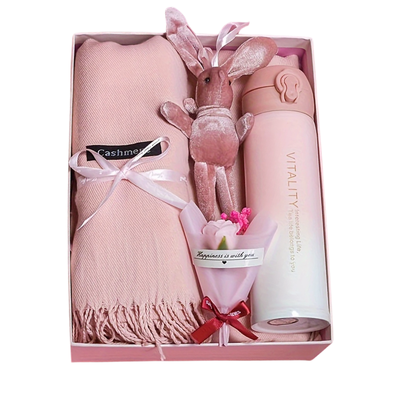 Isolierte Edelstahl-Trinkflasche Geschenkset (420 ml)