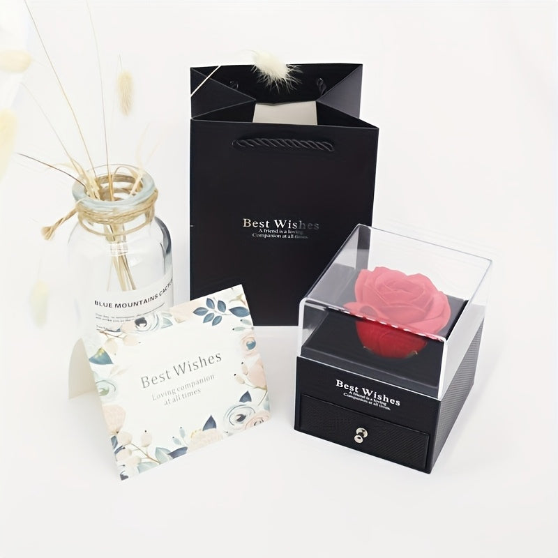 Ewige Liebe – Rosen-Geschenkbox mit „Ich liebe dich“-Botschaft