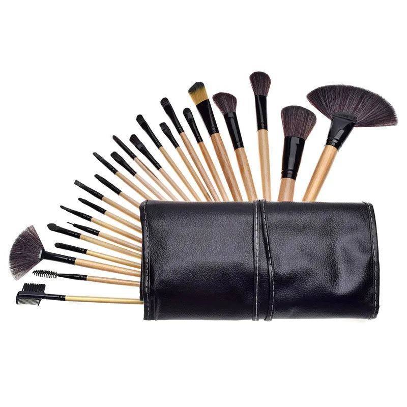 24-teiliges Make-up-Pinselset mit Gratis-Tasche – Professionelles Beauty-Set