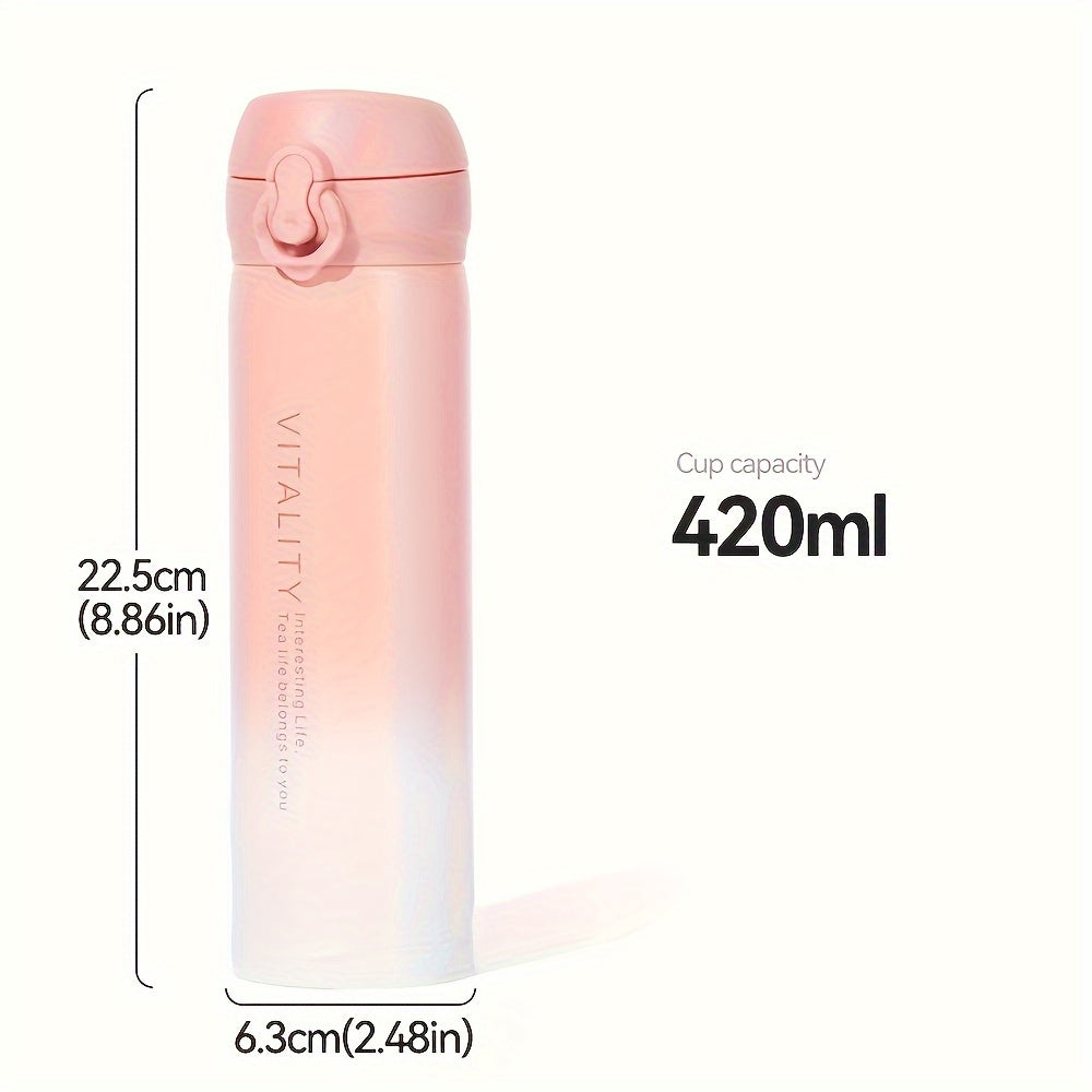 Isolierte Edelstahl-Trinkflasche Geschenkset (420 ml)