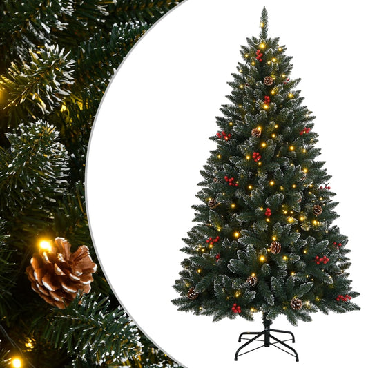 vidaXL Künstlicher Weihnachtsbaum mit 300 LEDs – 210 cm, Grün