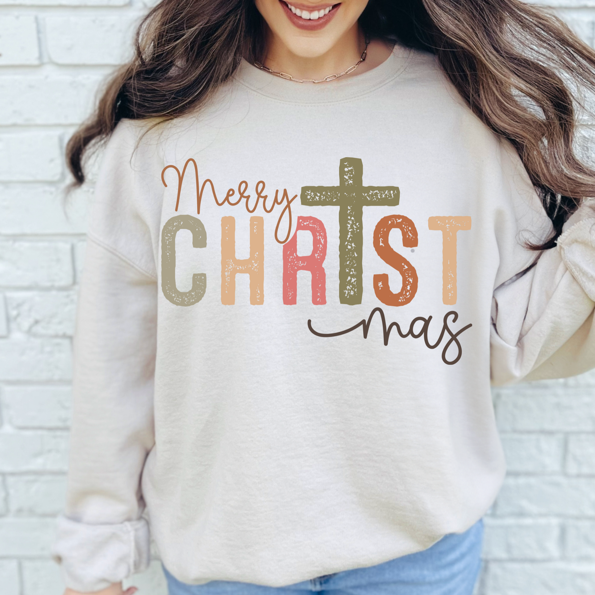 Christian Sweatshirt- Eco Brand- Christmas- Holiday- Merry CHRISTmas-0