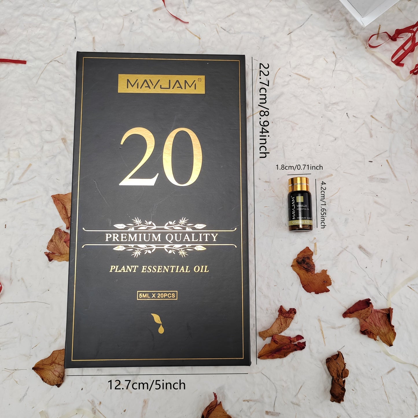 20-teiliges Ätherisches Öl Geschenkset – Alkohol-Frei