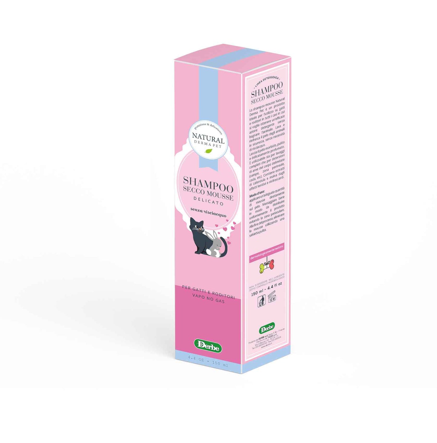 Cat Shampoo – No-Rinse Mousse for Sensitive Skin with Calendula & Mallow