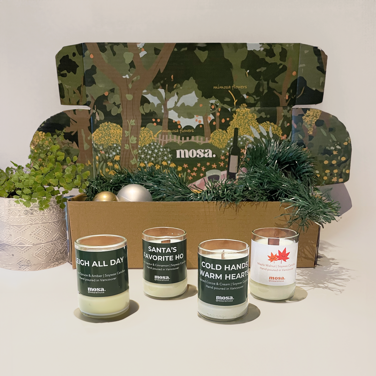 Mini Holiday Duftkerzen-Geschenkset – Weihnachtsedition