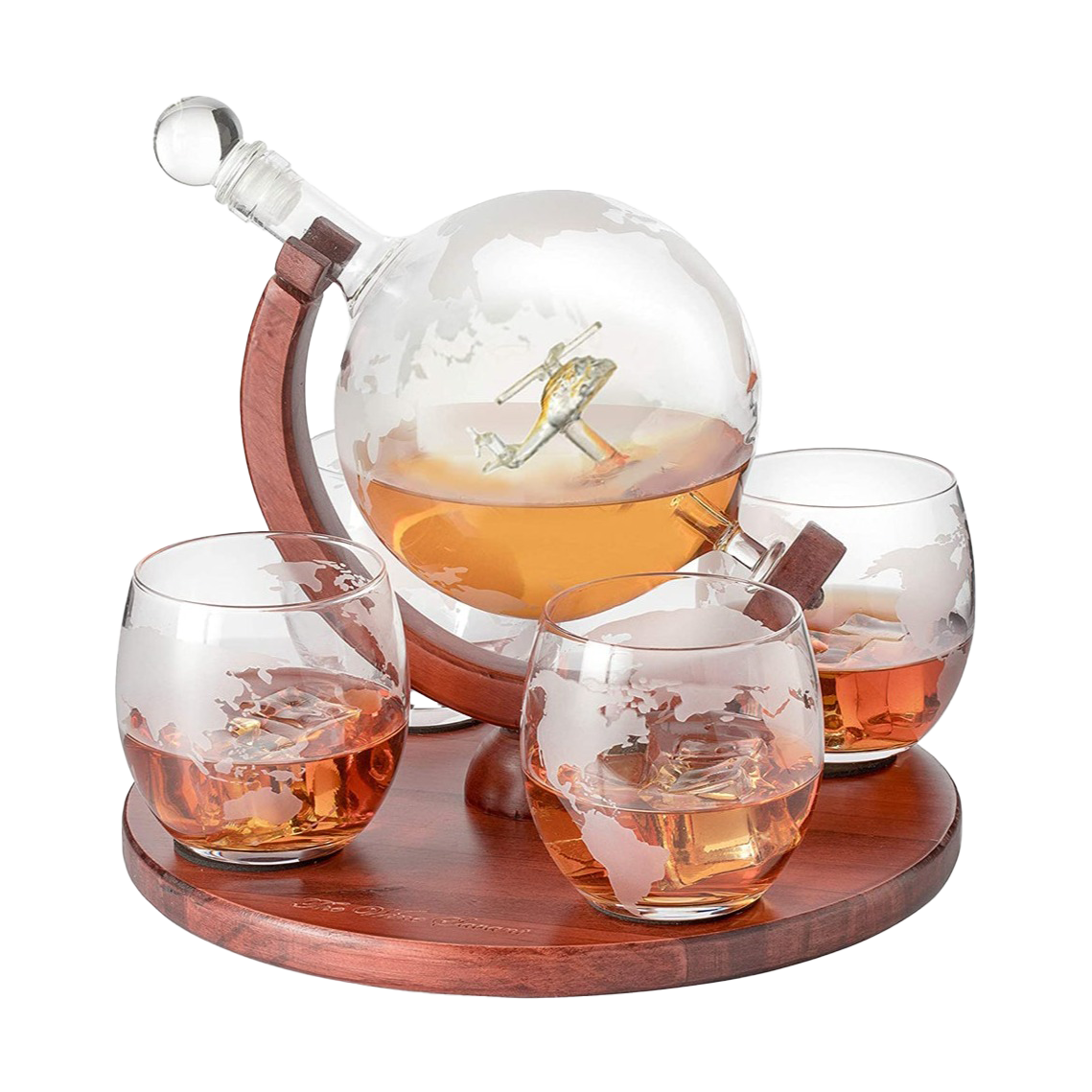Helikopter Whiskey-Dekanter Geschenkset – Luxus für Genießer & Piloten