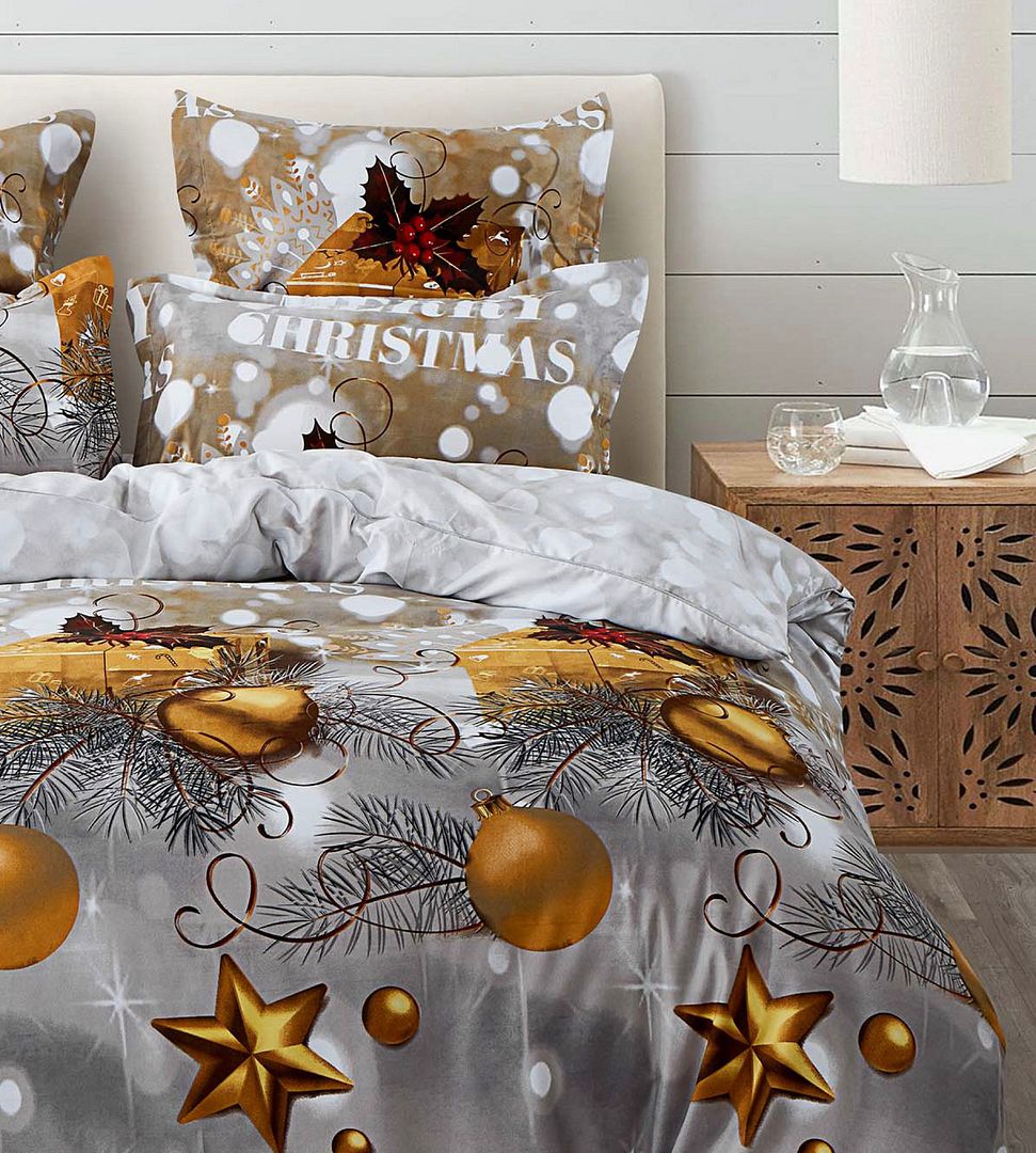 Weihnachts-Bettwäsche-Set – Queen Size Quilt/Duvet Cover Set