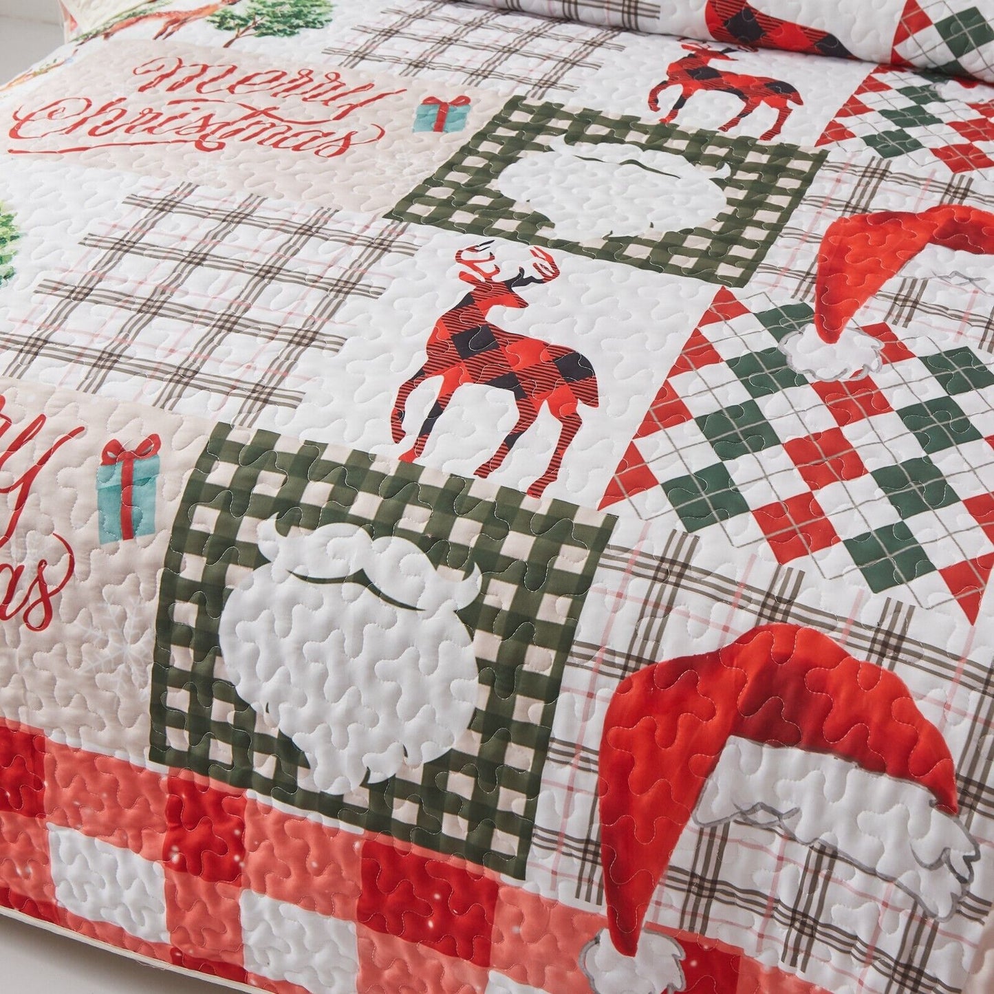 NNEDSZ Ethereal christmas Dreamy Lightweight 3 Pc Bedspread & Pillow Cover Set