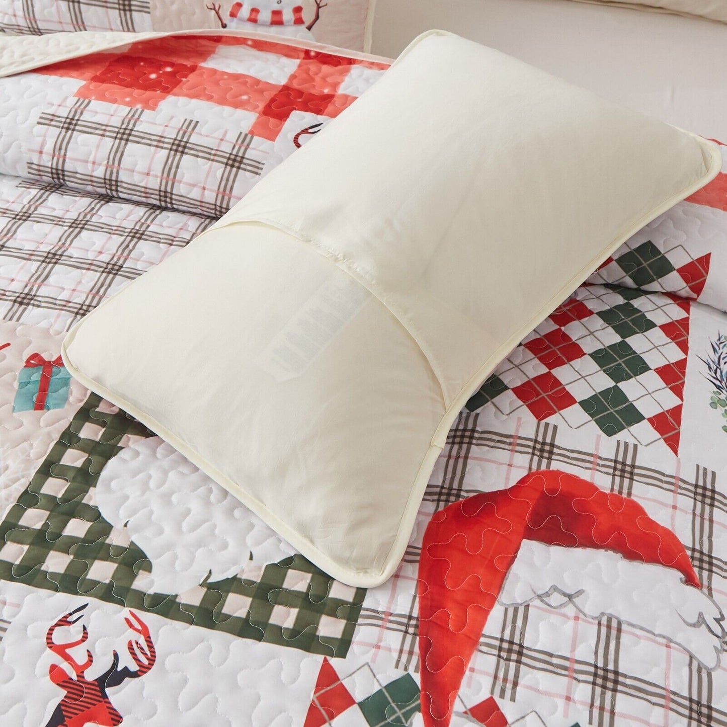 NNEDSZ Ethereal christmas Dreamy Lightweight 3 Pc Bedspread & Pillow Cover Set