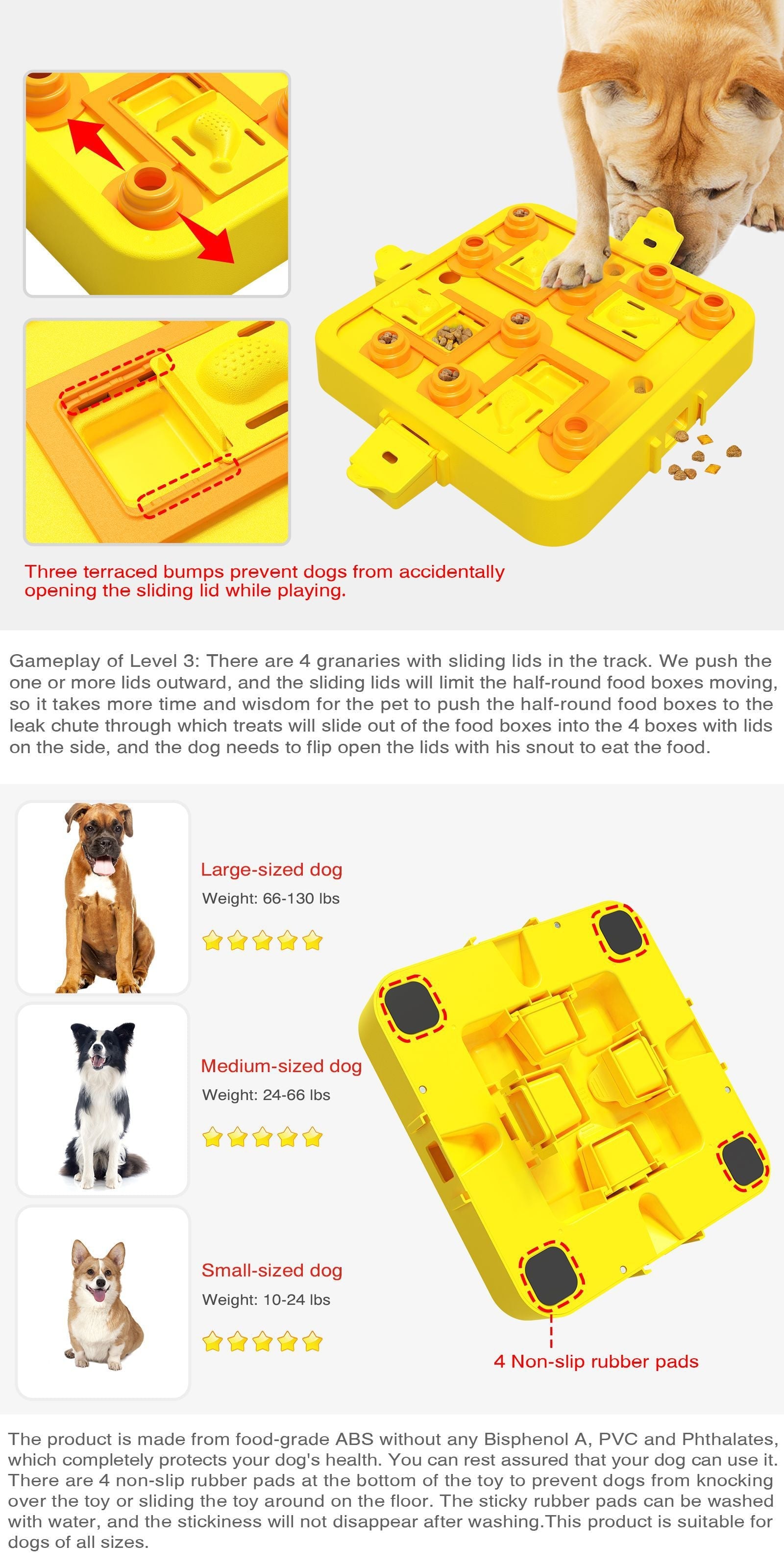 NNEDSZ Green Interactive Slow Feeder Puzzle Toy for Dogs - Durable Pet Food Dispenser Bowl-4