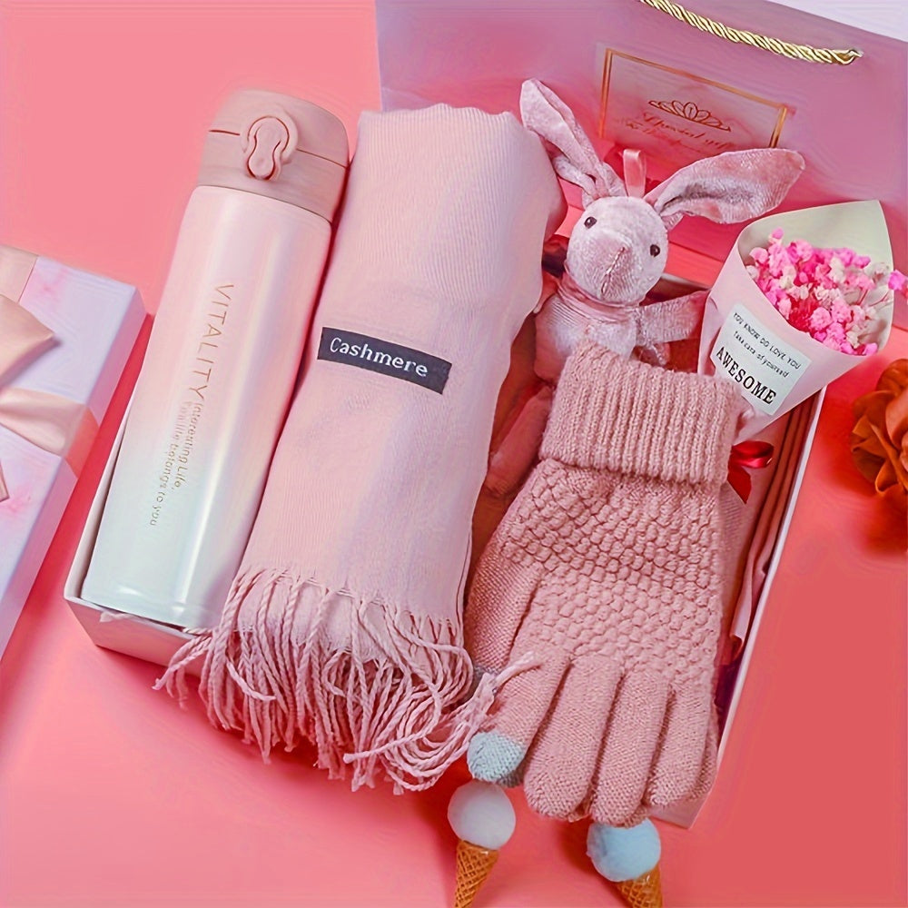 Isolierte Edelstahl-Trinkflasche Geschenkset (420 ml)