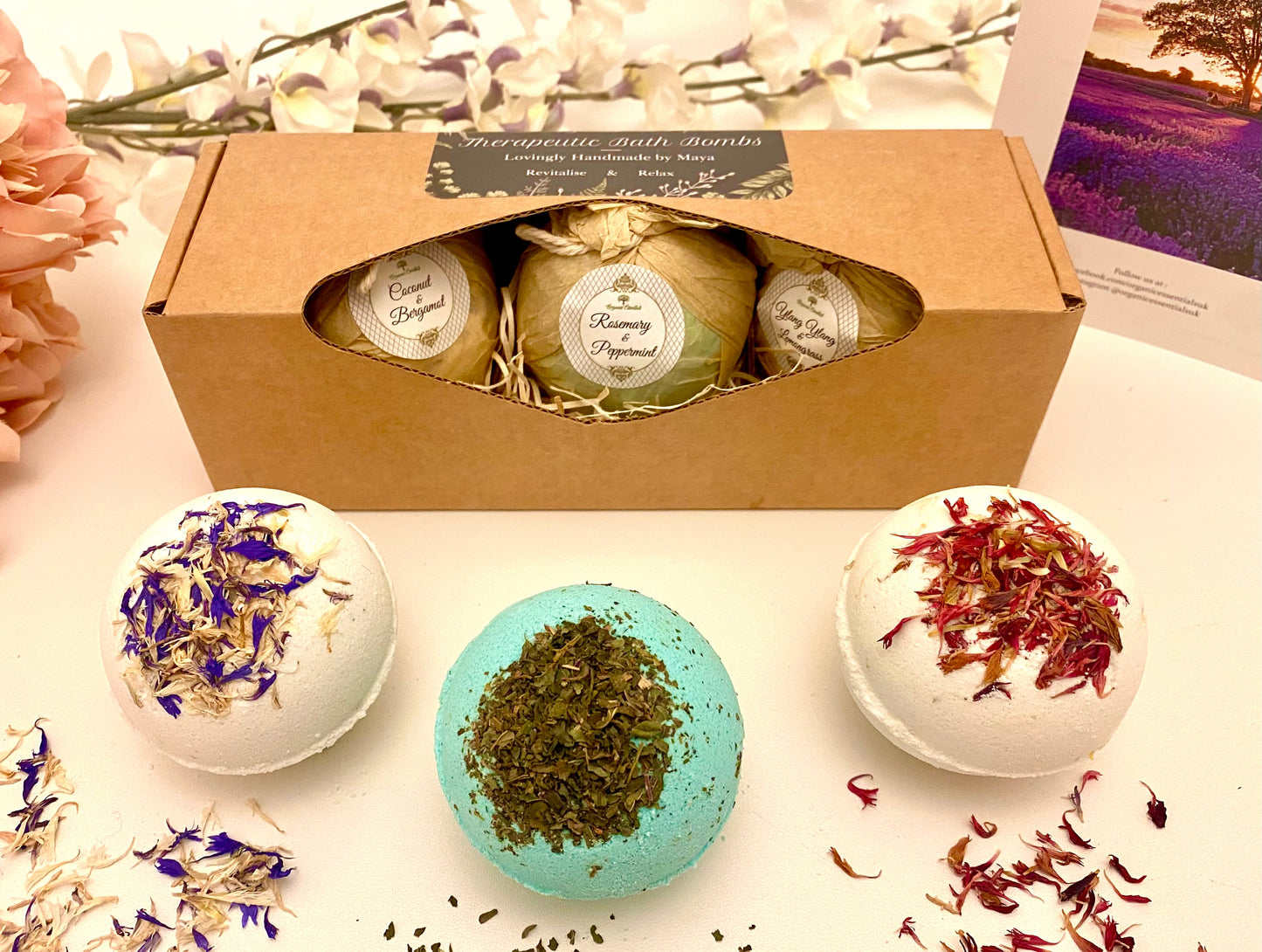 Aromatisches Badebomben Geschenkset – Für Wellness, Duft & Entspannung 🌸