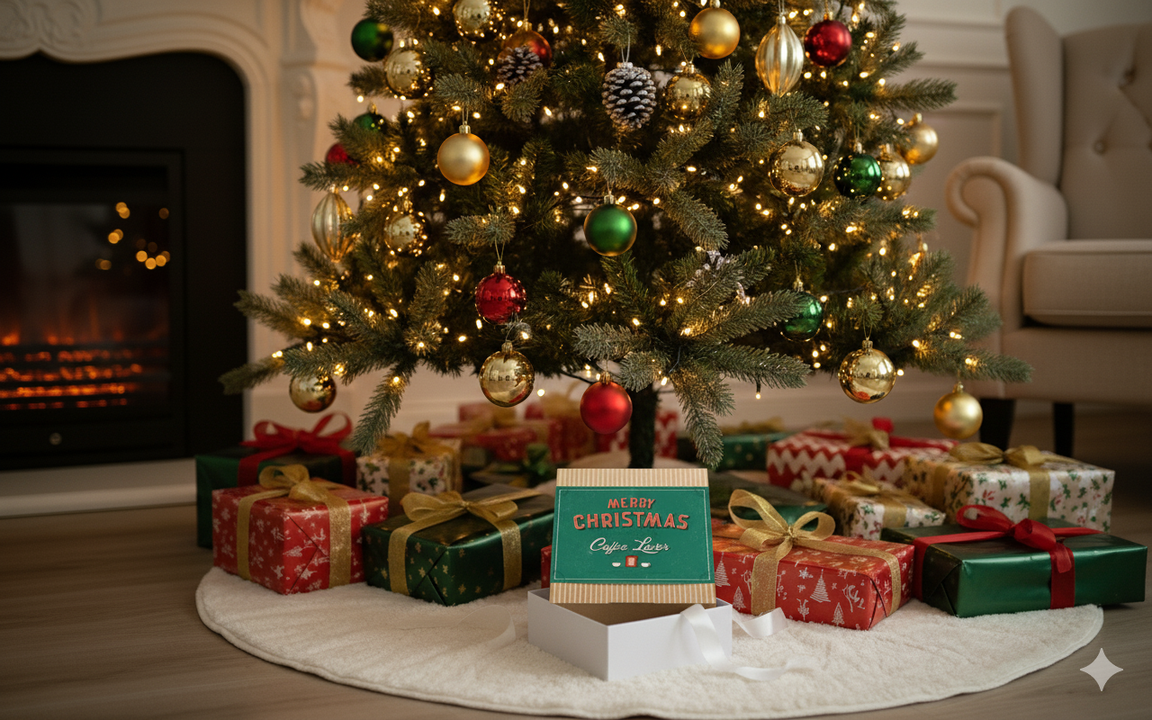 Merry Christmas Retro Kaffee Geschenkbox