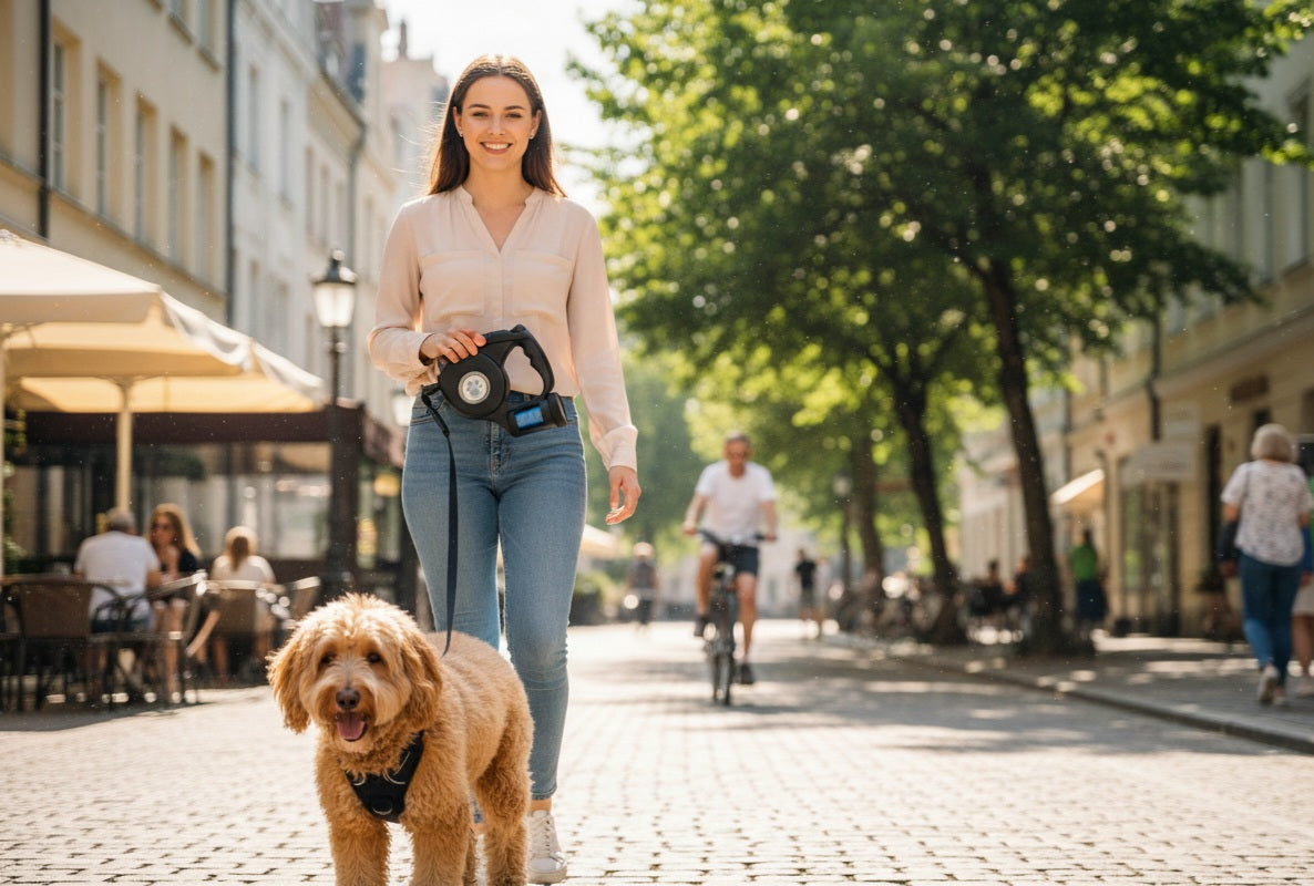 Automatische Rollleine für Hunde & Katzen 🐾 – Komfort & Sicherheit bei jedem Spaziergang