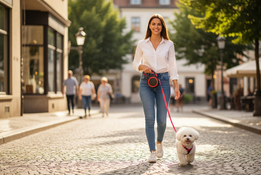 Flexible Pet Leash 🐕🐈 – Leicht, stylisch & sicher unterwegs