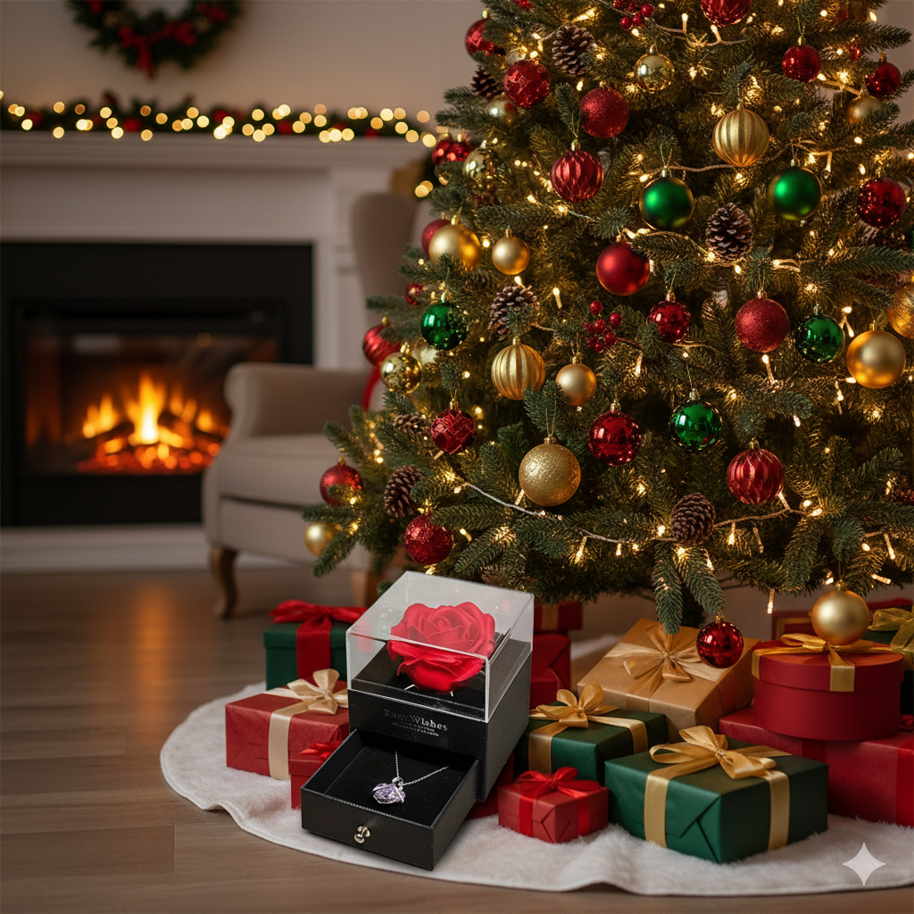 Ewige Liebe – Rosen-Geschenkbox mit „Ich liebe dich“-Botschaft