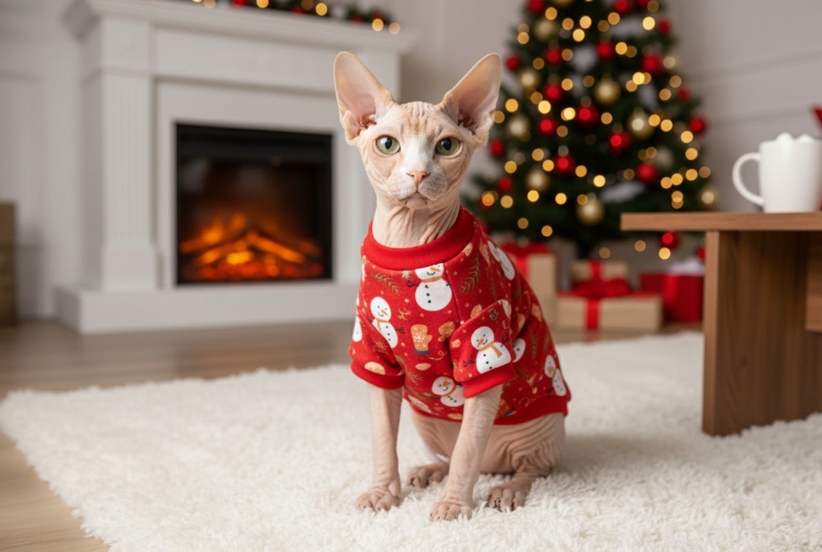 Festive Cartoon Pet Vest – Weihnachtliche Hundebekleidung für die festliche Saison