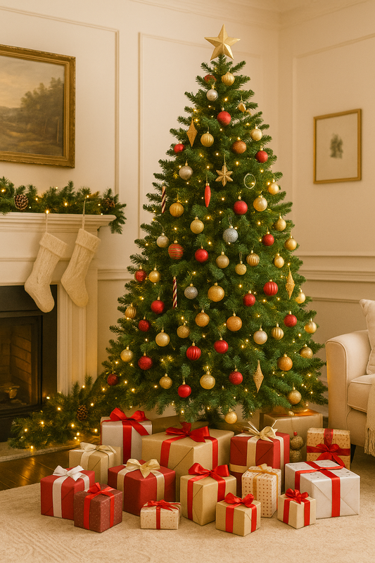 NNEVL Künstlicher Weihnachtsbaum – 240 cm, Grün