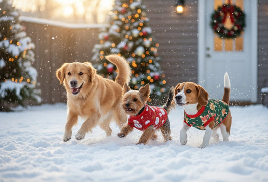 Festive Cartoon Pet Vest – Weihnachtliche Hundebekleidung für die festliche Saison