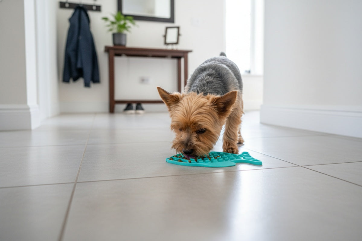 Silikon-Futternapf in Fischform – Lick-Mat & Slow Feeder für Hunde & Katzen