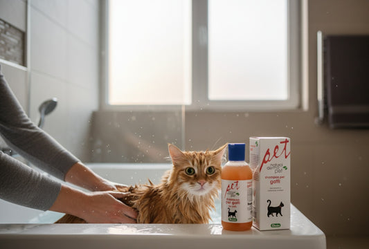Katzen-Shampoo mit Kamille & Malve  – Beruhigend & Feuchtigkeitsspendend