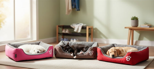 Cozy Haven Haustierbett 🐾 – Gemütlicher Rückzugsort für Hunde & Katzen