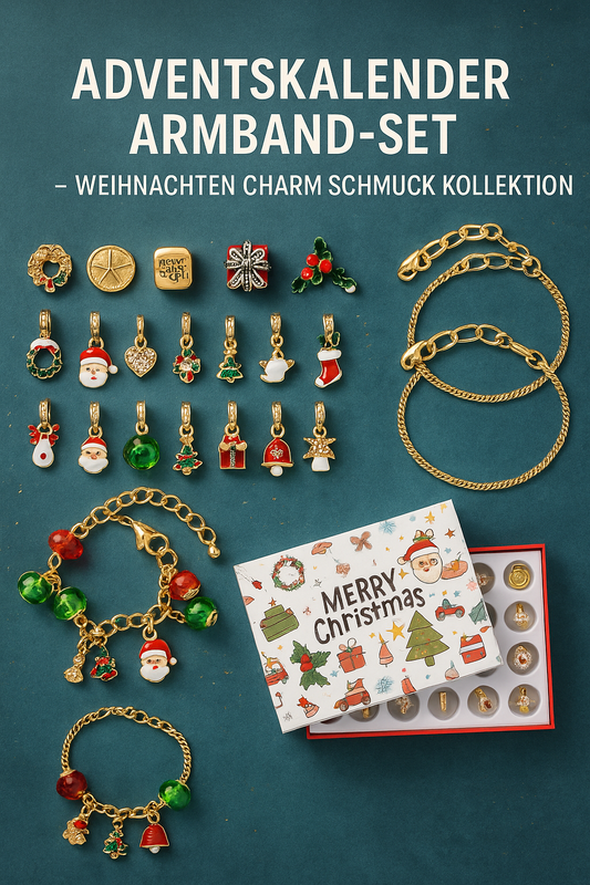 Adventskalender Armband-Set – Weihnachten Charm Schmuck Kollektion