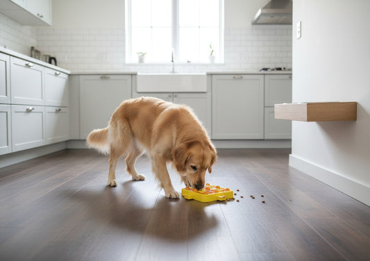 Interaktiver Slow Feeder Puzzle Napf für Hunde – Intelligentes Futterspiel für gesunde Essgewohnheiten